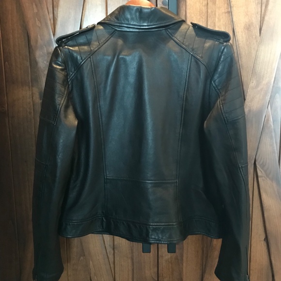 New Banana Republic Leather Jacket Size Large - Picture 2 of 4